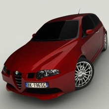 alfa romeo giulia art car auto model scan supercar hypercar vehicles 3d print model - Mito3D