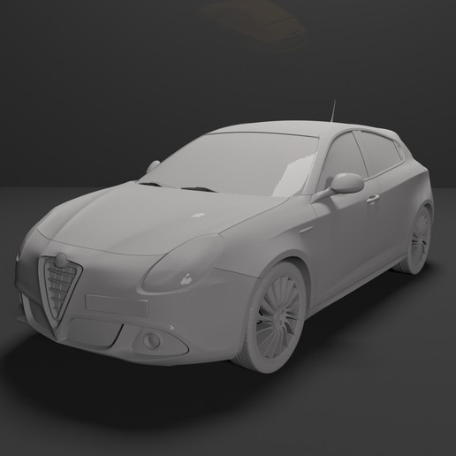 alfa romeo giulietta 2010-2019 lista para imprimir art coche vehículos voiture en miniatura stl 3d cuerpo el italiano modelo la impresión imprimible 3D print model - Mito3D