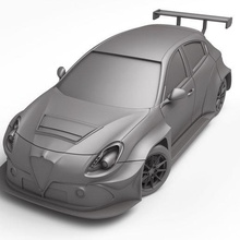 alfa Romeo Giulietta rf tcr imprimable Jeu imprimé jouet 3d échelle rc dérive sport courses véhicule loisir rallier DIY peugeot 308 3d print model - Mito3D