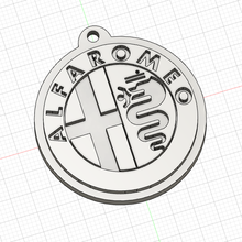 alfa romeo keychain fashion car logo 3d print model - Mito3D