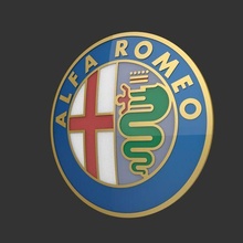 alfa romeo logo attrezzo macchina 3d print model - Mito3D