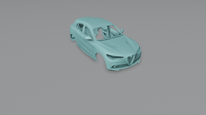 alfa romeo stelvio 2020 stl imprimable 2019 2021 2022 2023 2024 suv italien voiture lifting visage 3d print model - Mito3D