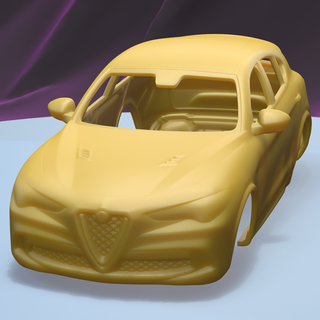 alfa romeo stelvio quadrifoglio 2018 1 24 printable car body 3d print model - Mito3D