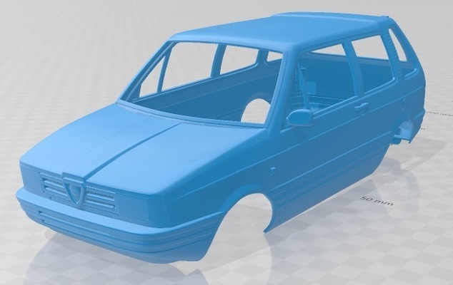 alfa romeo z33 1984 yazdırılabilir vücut araba yuva ölçülü tamiya rc miniz hobi mikro döküm 3d print model - Mito3D