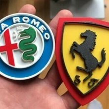 alfa Romeu carro marca logotipo 3d print model - Mito3D