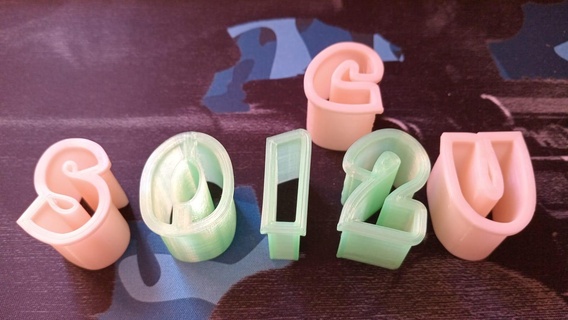 alfabeto biscotto taglierina galleta cortantes 3d print model - Mito3D