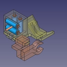 alfawise u30 - guida filamento de la herramienta La impresión en 3d rulli los rodillos guía 3d print model - Mito3D