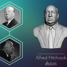 Alfredo Hitchcock busto escultura 3d impresión modelo 3d print model - Mito3D