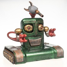 alfred sorridente vintage robot gioco modello in kit i giocattolo d'epoca 3d print model - Mito3D