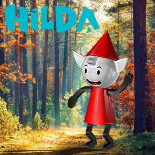 alfur Hilda alfo duende elfo magia dibujos animados netflix 3D print model - Mito3D