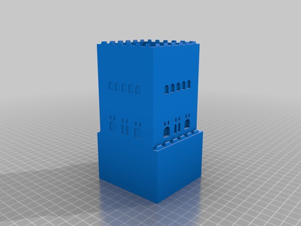 Alhambra Turm draussen Garten 3d print model - Mito3D