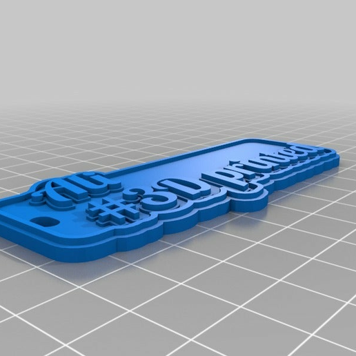 personalizado chaveiros 3D print model - Mito3D