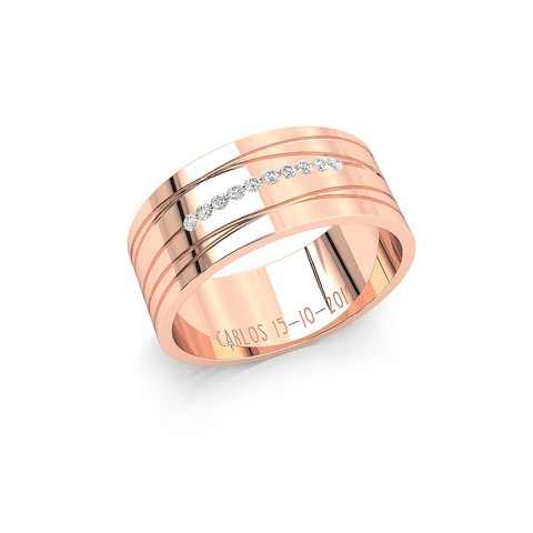 alianza 08 ali wedding ring jewelry alliance engagement 3D print model - Mito3D