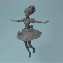 Alicia Locura devoluciones juego personaje impresión miniaturas figuritas americanmcgeealice locura vuelve estatua dividido hermoso historia mundo maravilloso niña 3dprinting 3d print model - Mito3D