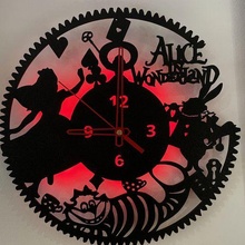 alice wonderland  clock disney alice child children clock