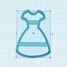 alicia vestido de corte cookies casa princesa dise o dibujo cortantes galletas 3d print model - Mito3D