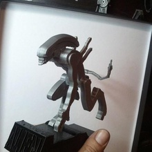 alien a arte criaturas 3d print model - Mito3D