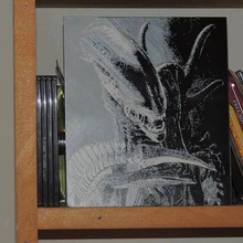 alien a arte horror Arte 2d 3d print model - Mito3D