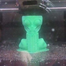 alien art bust creatures 3d print model - Mito3D