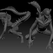alien divers xenomorph la statue high poly xeno ripley 3d print model - Mito3D