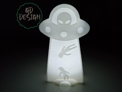 alien abduction humans light cor 3d print model - Mito3D
