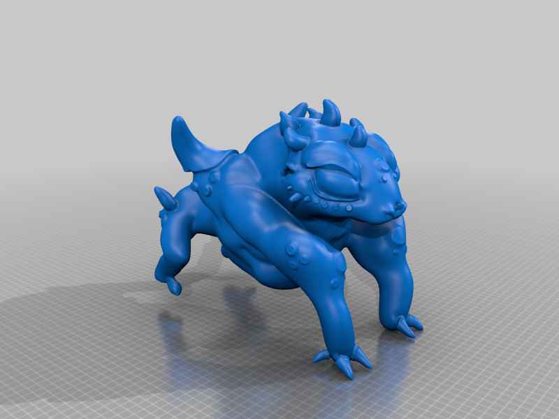 alien animal monster creatures art imaginary legends characters 3D print model - Mito3D