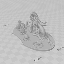 alien base middle 3d print model - Mito3D