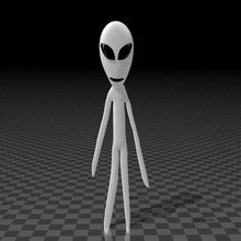 extraterrestre grande gris juego juguete 3d print model - Mito3D