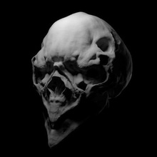 alien birdman cráneo art extranjero el la estatua 3d print model - Mito3D