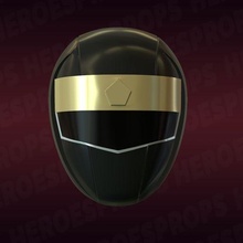 Außerirdischer schwarz Ranger Helm 3d print model - Mito3D