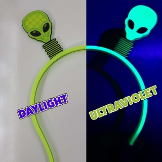 alien boppers - get glow commercial license aliens halloween props party headband head space scifi print place dark flow cosmic ufo 3d print model - Mito3D