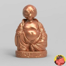 alien buddha desktop decoration christmass gift 3d print model - Mito3D