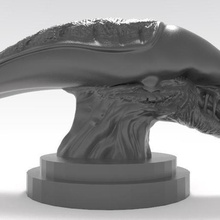 alien bust game print creature monster movie head 3d print model - Mito3D