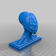 alien bust figurine reproduction found 50s south america tool 3d printers 3d print model - Mito3D