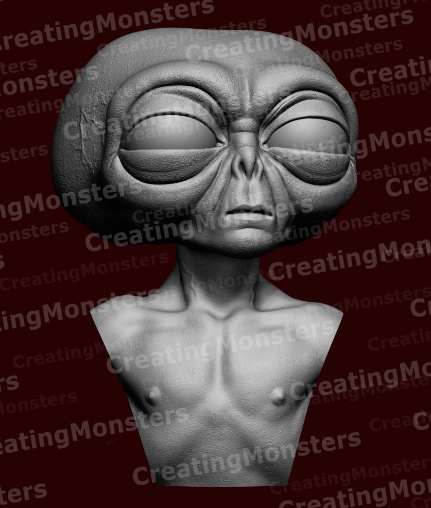 alieno fallimento stl extraterrestre ufo terrore creatura orrore bug giocattolo arte 3D print model - Mito3D