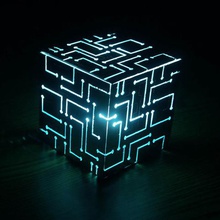 alien cube lights home 3d print model - Mito3D