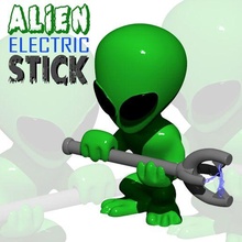 alien electric stick art gun mini toy kid 3d print model - Mito3D
