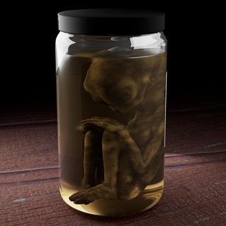 estrangeiro en frasco arte alienigena conservado extraterrestre 3d print model - Mito3D