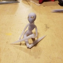 alien fey bjd female 3d print model - Mito3D