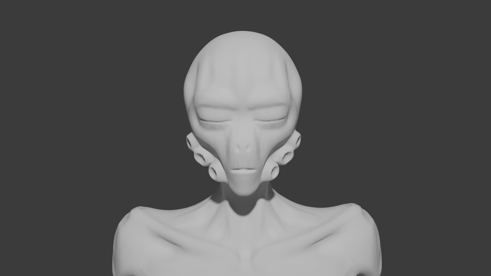 alieno figurina gioco spazio creazione ufo creatura giocattolo modello sci fi 3d print model - Mito3D
