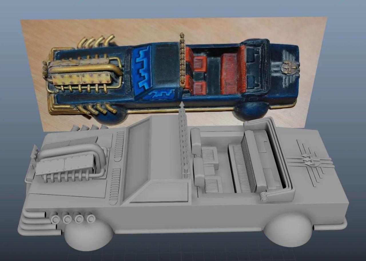 Außerirdischer Gen Dieb Limousine Spiel Kult Krieg Hammer Oldhammer kustom 3D print model - Mito3D