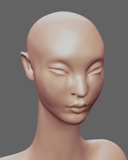 alieno ragazza arte fallimento figura decorazione donna viso bellissimo esotico scultura corpo raro 3d print model - Mito3D