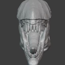 alien head game warhammer miniatures tyranids carnifex tabletop games toys 3d print model - Mito3D
