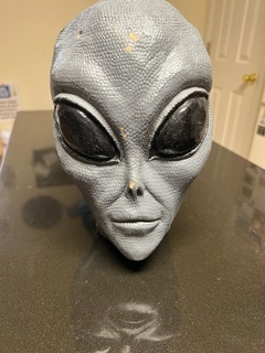 alien head alien head alien ufo figurine model  3d print model - Mito3D