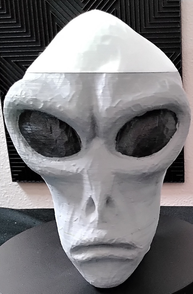 estrangeiro cabeça tigela ufo recipientes 3D print model - Mito3D