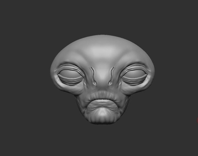alieno headsculpt azione figure figura giocattoli statue testa 1 12 6 dc meraviglia 3d print model - Mito3D