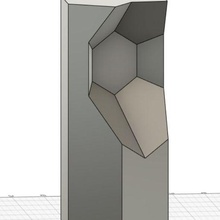 alien hex console column set game crystal 28mm basalt terrain 3d print model - Mito3D