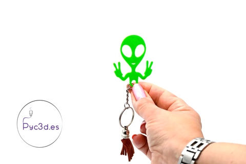 extraterrestre porte clés 3d print model - Mito3D