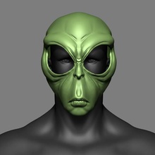 alien máscara de cosplay arquivo stl ferramenta ciência diabo monstro traje natal dia das bruxas 3d print model - Mito3D