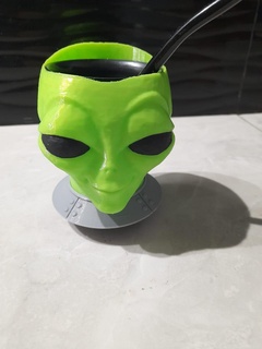 extraterrestre compañero Embarcacion 2 modelos verde calabazas OVNI 3d print model - Mito3D